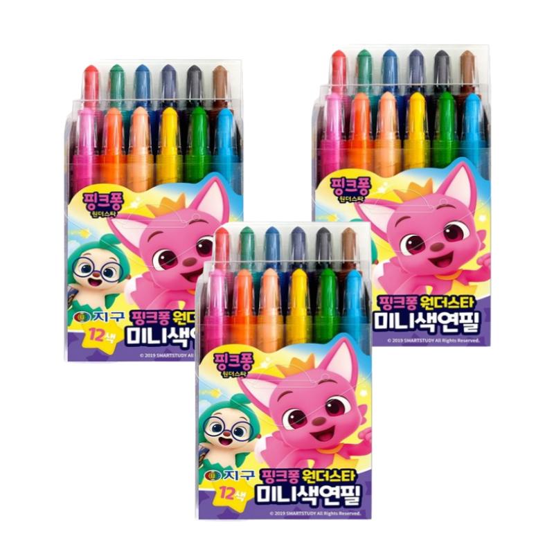 Pinkfong Mini Colored Pencil Set (12 Colors)