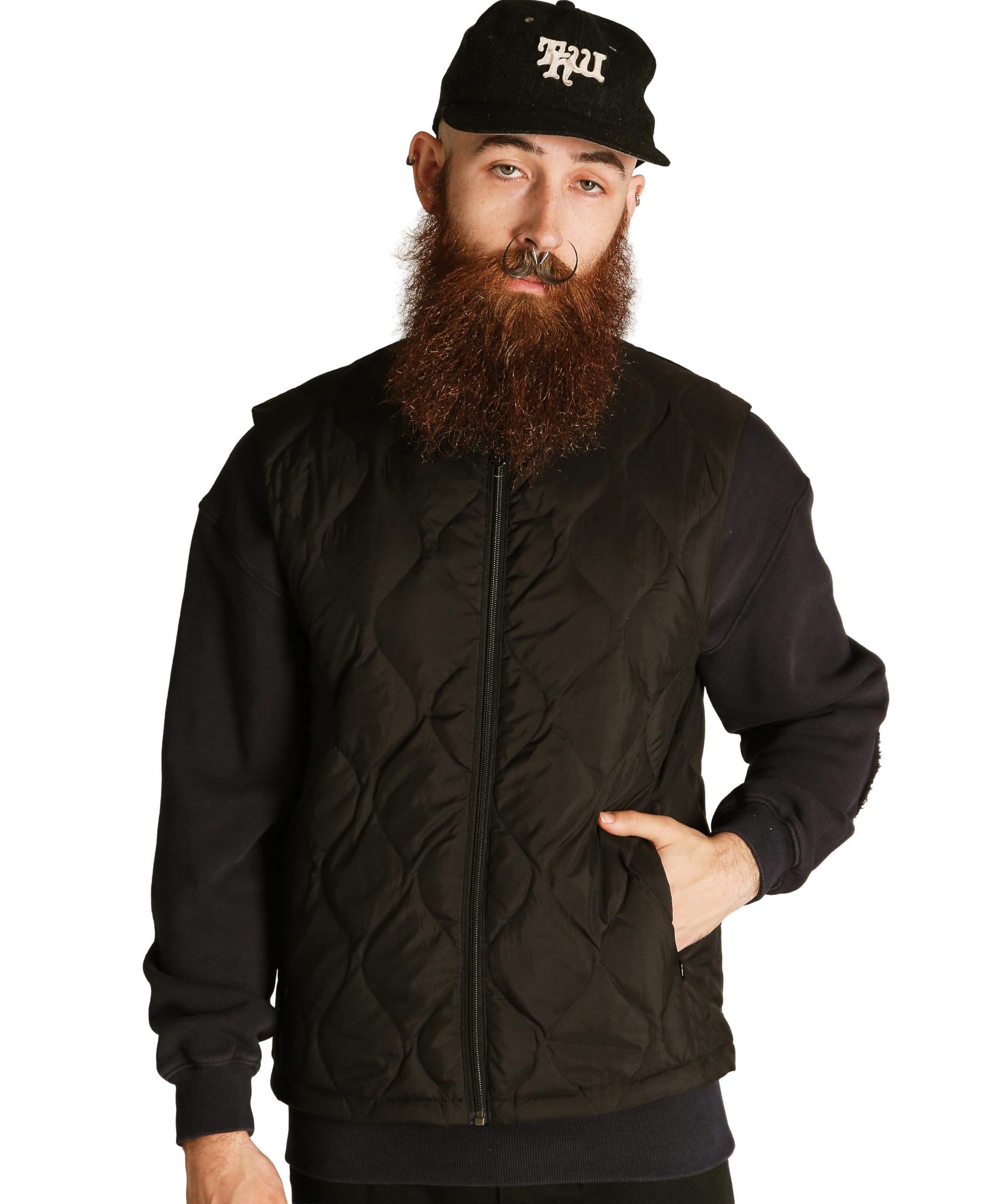 

Schott xTAION x TAION INNER DOWN VEST, Men s, Size M, 010, Black, 782-5253002