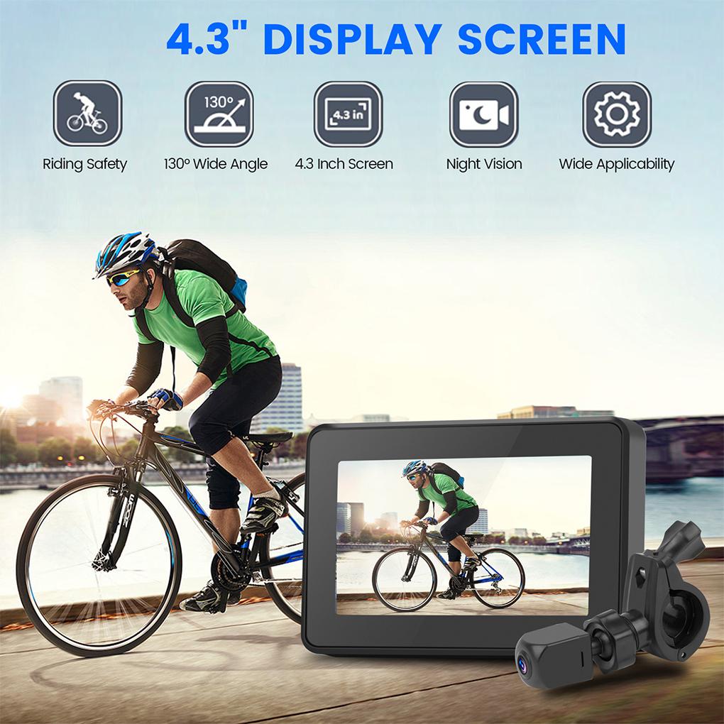 Adjustable Rear-view Camera For Road Bikes Easy Install Waterproof Bike Rear-view Camera Practical
