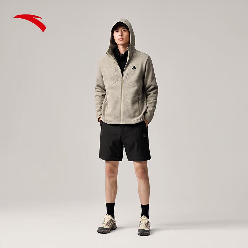 Anta Men's Z-Brother Fire Shell Hooded Warm Outdoor Jacket