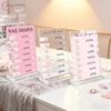 Nail Shapes Nail Tip Display Board Advice Board Acrylic Nail Shape Guide False Nail Showing Holder Nail Salon Display Counter