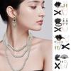 Sparkling Rhinestone Headwear Feathered Headgear Set Alluring Feathered Headband Comfortable for Halloween Singles Party