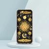 Soft TPU Transparent Phone Case Cover for iPhone 16 15 14 13 12 11 Pro Max XR 8 7 Plus Shockproof Shell Sun Moon Stars Pattern