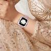 Bracelet + Case with Diamonds for Apple Watch 7/8/9 45mm, Pink