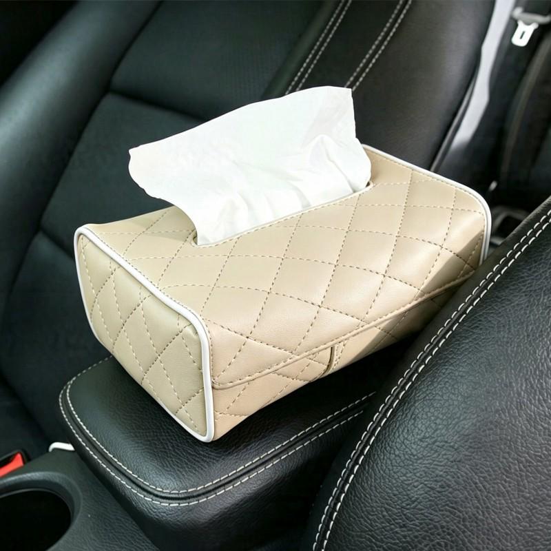 Car Seat Sun Visor Tissue Holder Storage Box