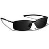 [Rimerakea] Men's Sunglasses, Stylish, Black, Polarized, for Driving, Fishing, Large Size
