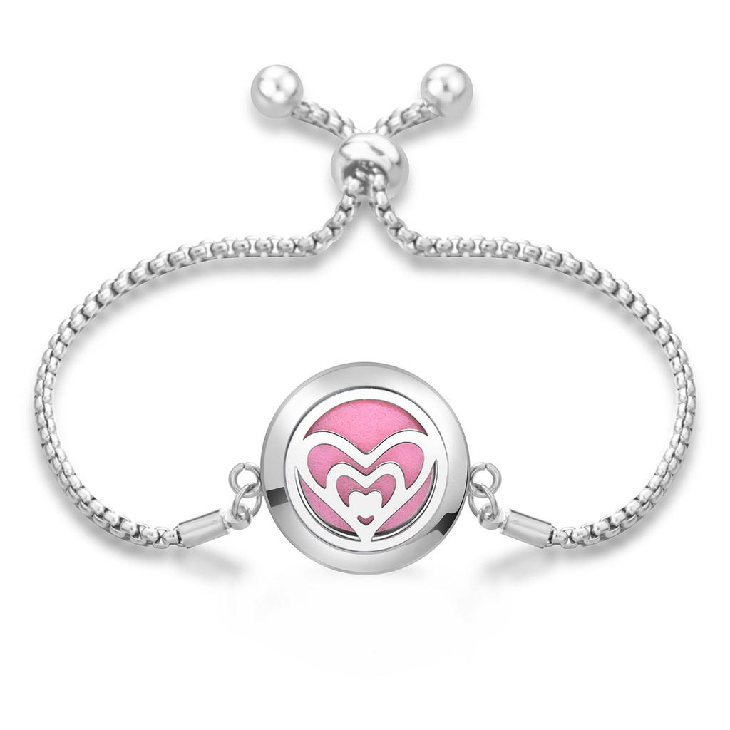 Women's Openable Titanium Steel Essential Oil Diffuser Bracelet