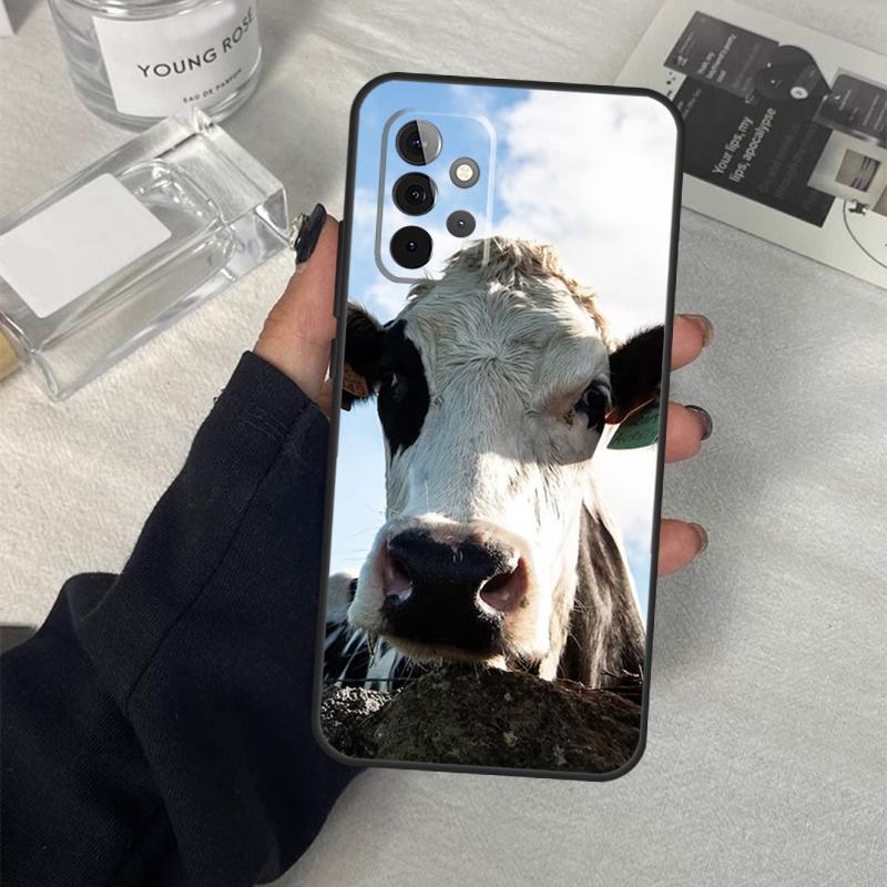 Roligt Koskinnsfodral För Samsung Galaxy A06 A16 A26 A36 A56 A53 A32 A52 A33 A13 A55 A35 A15 A14 A34 A54 A17