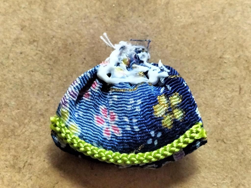 Craft Jizo Charm Made with Chirimen Smiling Handmade Chirimen Craft Kit (Crepe) - Jizo,