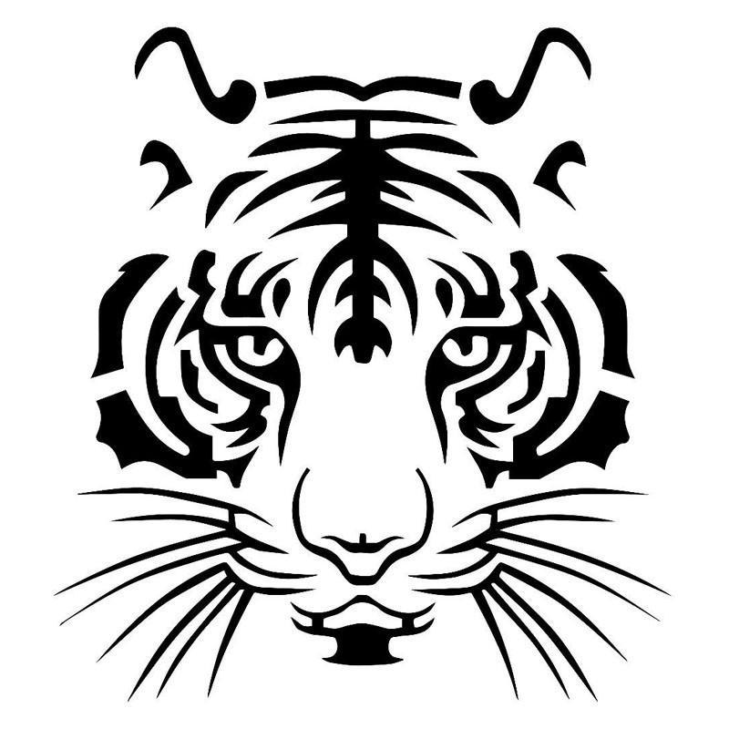 Kraftvoller Tigerkopf-Auto-Styling-Motorrad-Vinylaufkleber-Autoaufkleber