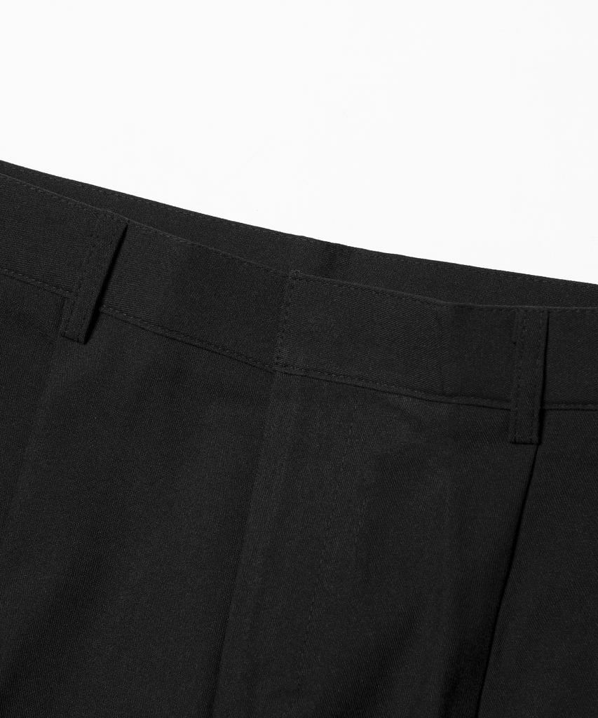 HALBKREIS LAYOUT Tapered Fit Single-Pleat Slacks P-003_Gy