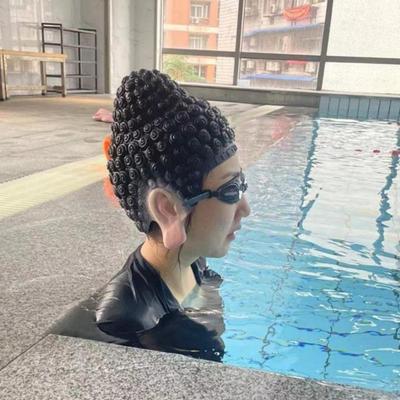 Buddha Kopfbedeckung Badekappe Realistisch Wiederverwendbar Elastisch Weich Latex Halloween Kostüm Party Rolle