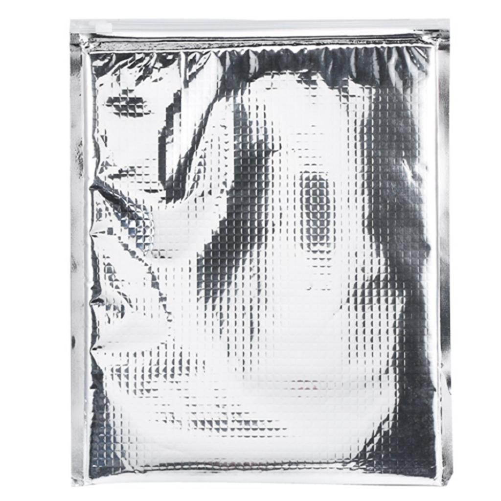 3 Typen 5er-Set Aluminiumfolie Isoliert Lebensmittelaufbewahrungstasche Thermokühltasche Silber