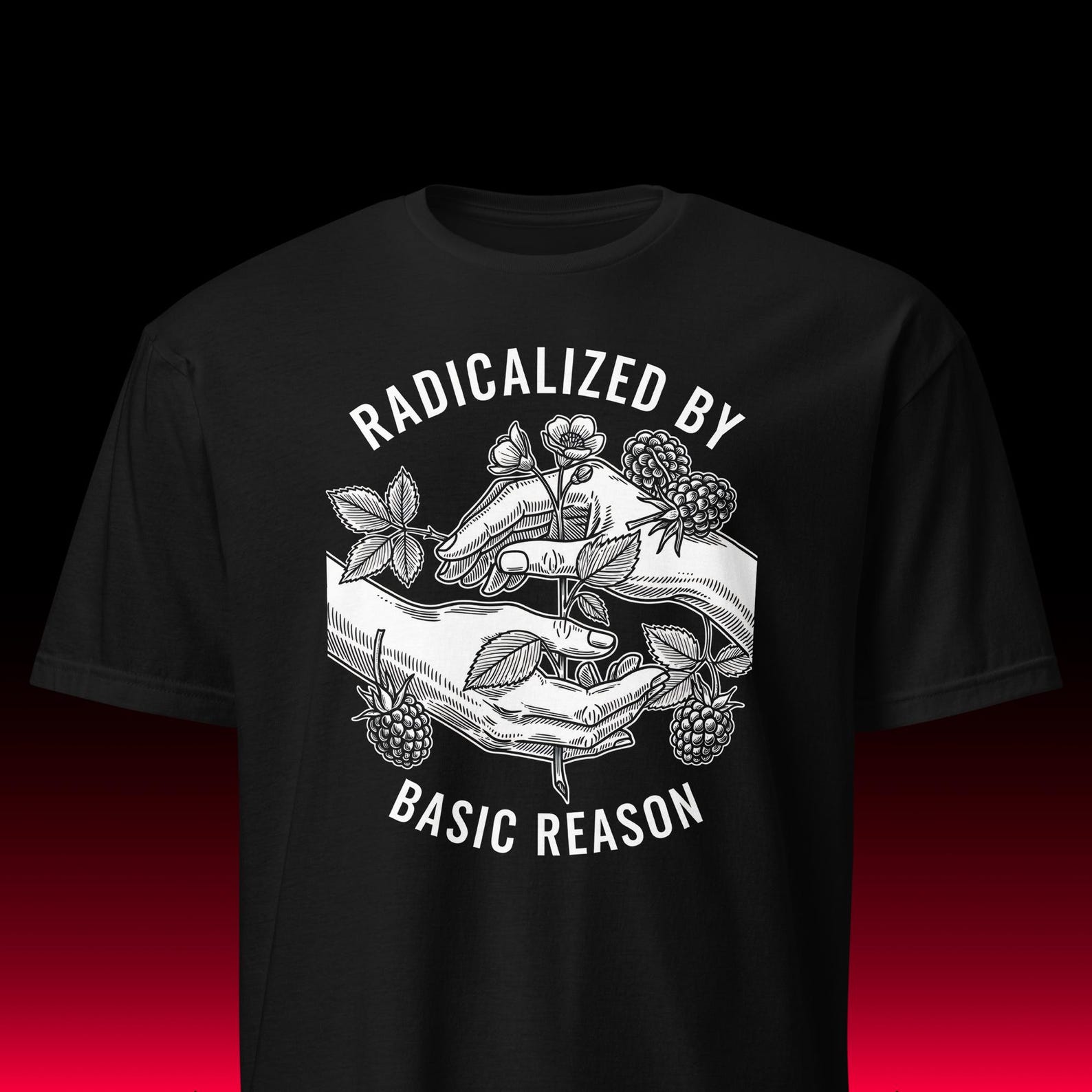 Radicalized By Reason Graphic Tee | Dark Academia Aesthetic | Leftist Gift L