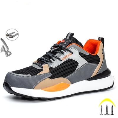Lightweight Work Safety Shoes Men Summer Breathable Anti-smash Anti-puncture Indestructible Boots Sneakers Protective Footwear