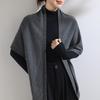 Women's 100% Pure Cashmere Triangle Scarf - Versatile & Casual Solid Color for Autumn/Winter