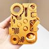 12-In-1 Stress Relief Toy Pocket Size Portable 3D Printed Rotatable Gear Fidget Spinner Decompression Activities Board Educational Toy