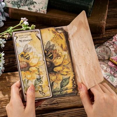 30pcs/pack Vintage Materials Paper Lost Garden Series DIY Scrapbooking Deco Junk Journal Planner Collage Photo Album Craft Paper
