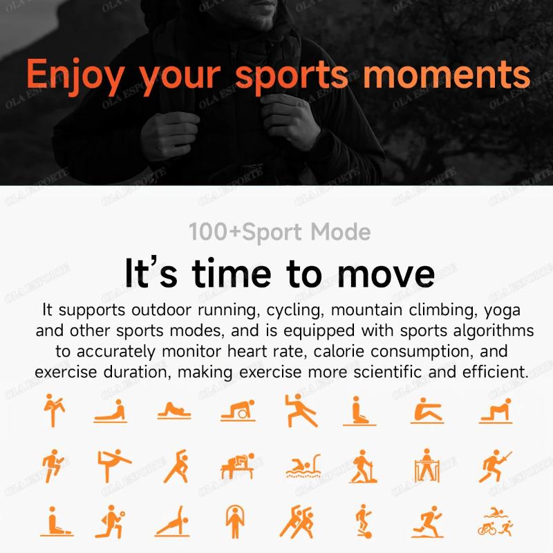 2025 New Swimming Smart Watch Watch IP69K Waterproof BT Call GPS Compass Amoled Military Sport Smartwatch Men Women for Xiaomi Huawei