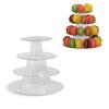 Suport de Afișare Nuntă Zi de Naștere 260*210mm Calitate înaltă 4 Niveluri Suport de Afișare Macaron Stand Turn Macaron Rotund Transparent