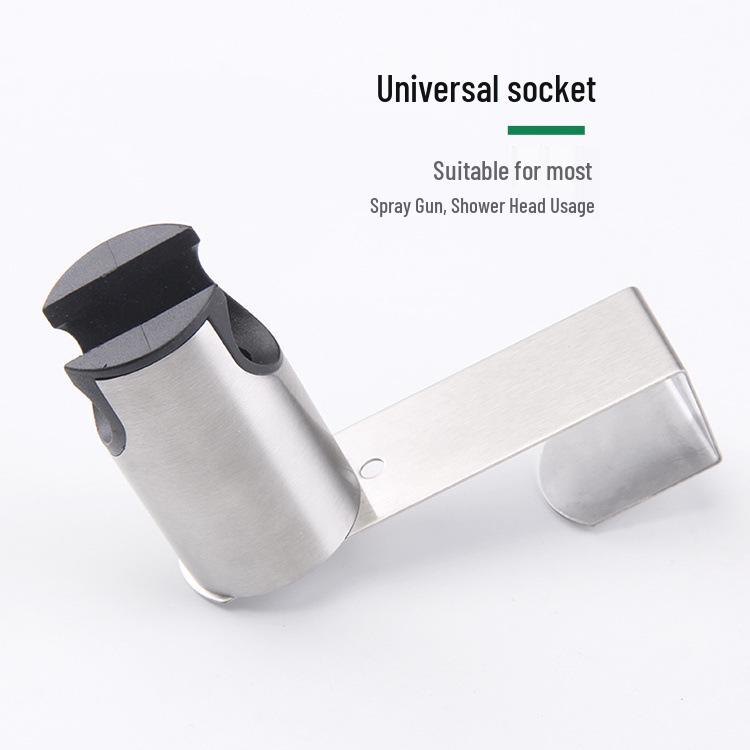 304 Stainless Steel Spray Gun Holder: Hole-Free Toilet Hook Bracket