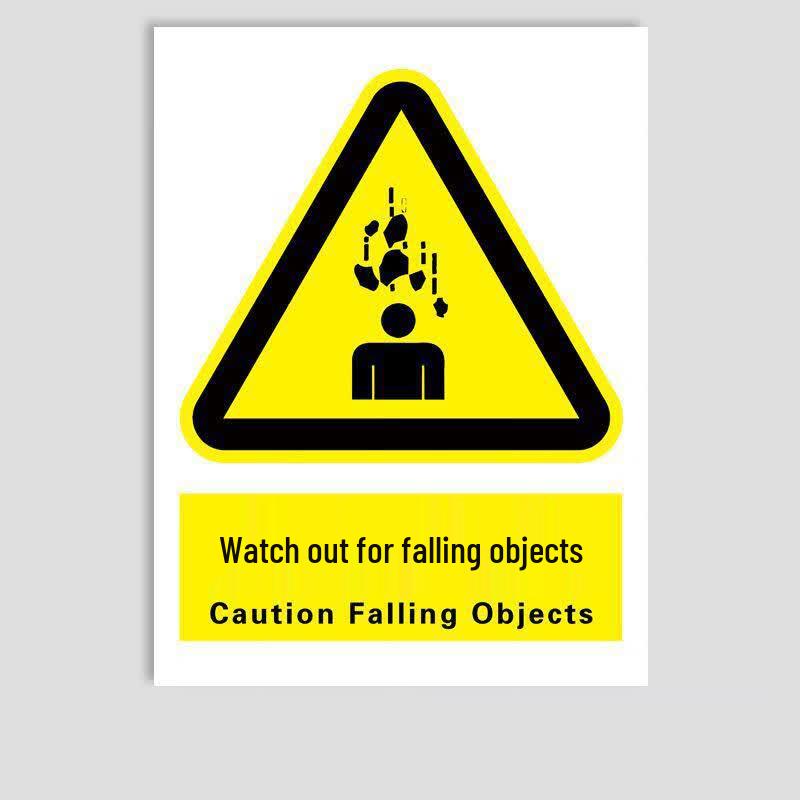 Qiyi Caution Falling Objects Safety Warning Sticker