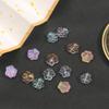 10pcs 13x14mm Colorful Cat Claw Loose Glass Beads Handcraft Accessories for DIY Jewelry Making