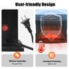1000w Electric Fireplace 3D Carbon Fire Air Heater Mini ABS Warmer Fan Radiator Warm Blower for Apartment RV Bedroom