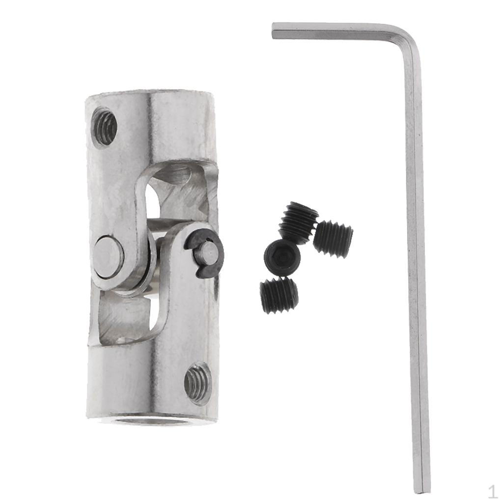 8x8mm Boat Car Shaft Coupler Motor Connector Universal Joint Coupling with Mounting