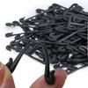 200pcs Garden Plants Vines Fixed Clips for Kiwi Grape Cucumber Tomato Tied Buckles Lashing Hook Stems Fastener Gadgets Grafting
