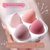 Non-Absorbing, Super Soft Makeup Sponge - Colorful Puff with Cut Surface for Liquid Foundation