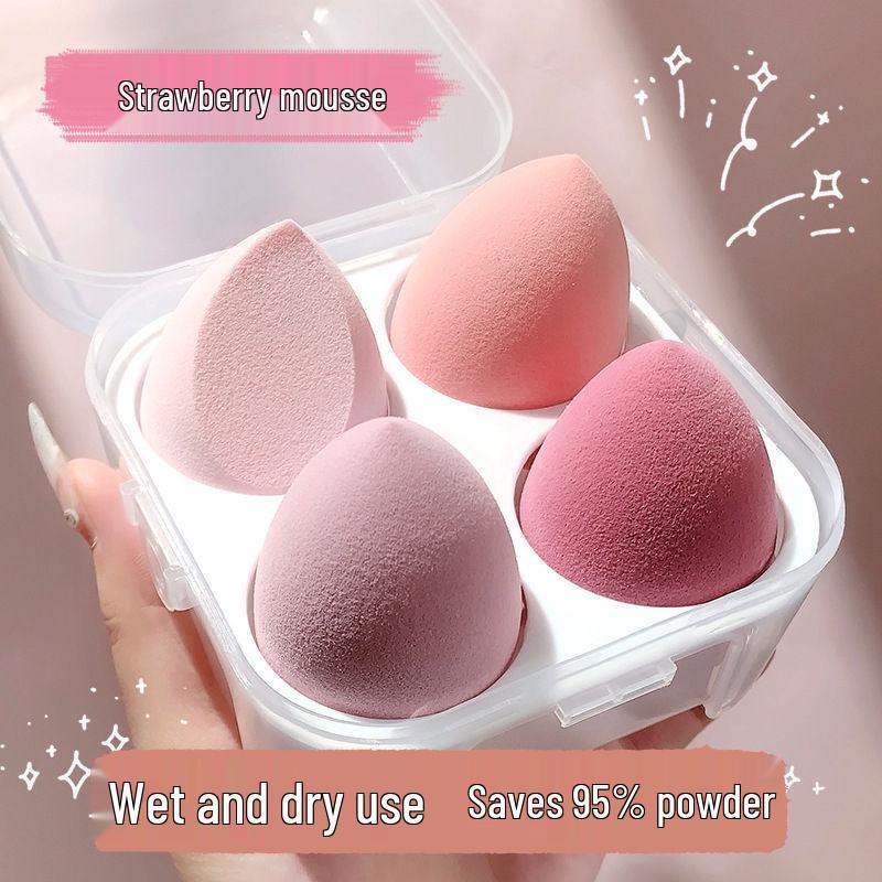 Non-Absorbing, Super Soft Makeup Sponge - Colorful Puff with Cut Surface for Liquid Foundation