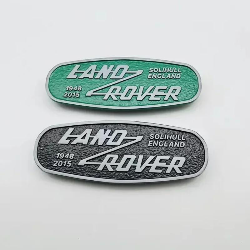 3D Metal Car Front Grille Emblem for Land Rover ENGLAND SOLIHULL Defender 2015 Auto Badge Decoration Trunk Sticker Accessories SA3