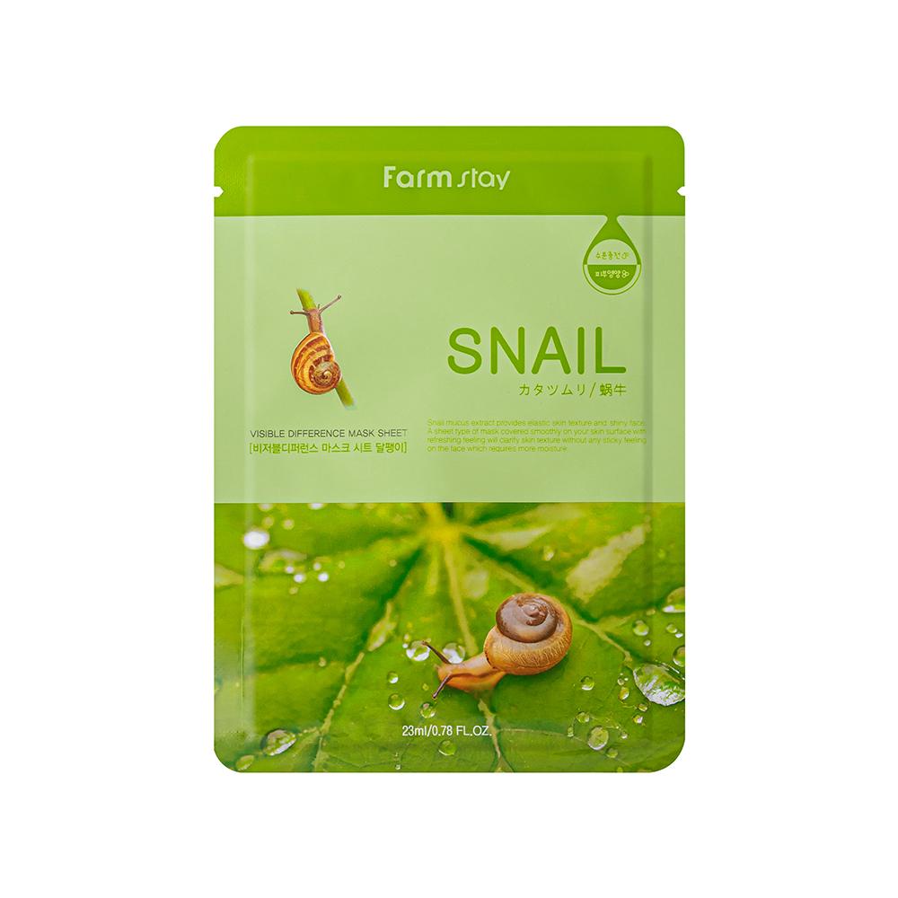 

Farmstay Маска для лица Visible Difference 100 шт. Snail 100sheets
