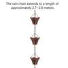 Bronze,Blue Downspout Diverter High Performance Rain Chain Decorative Rain Chain Decorative Design Metal Finish