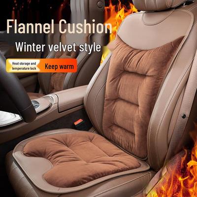 High-End Warm Flannel Car Seat Cover - Universal, Non-Slip, Antifreeze for Winter