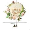 Elegant Floral Welcome Wreath for Spring Weddings and Home Decor