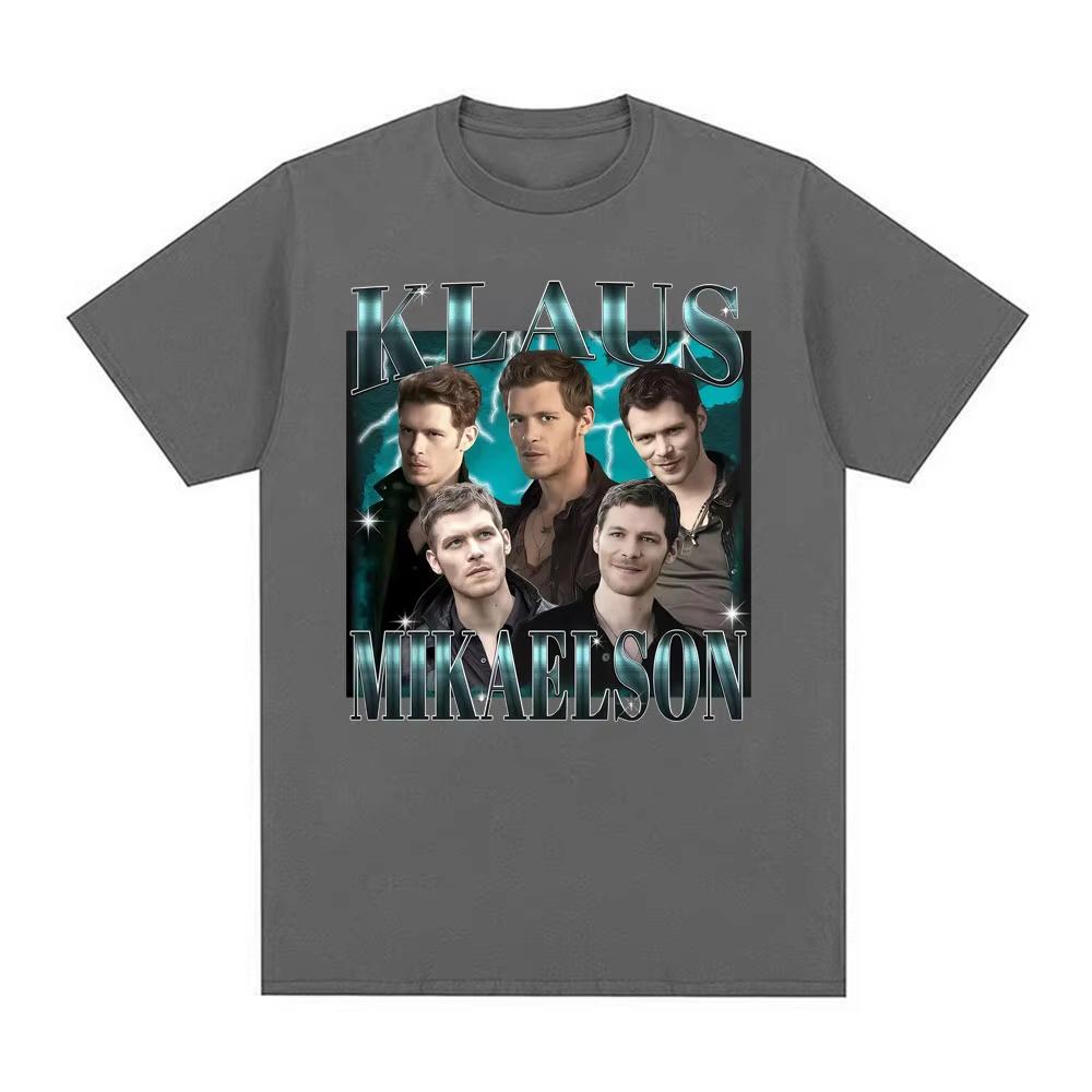 Limitierte Vintage Klaus T-Shirts Herren Damen Kleidung Mode Kurzarm T-Shirts Baumwolle Lässig Übergroßes T-Shirt