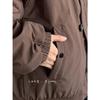 Melaleuca Unisex Retro Lammwolle Gefütterte Baumwolljacke - Stehkragen, Lockerer Schnitt Oberbekleidung