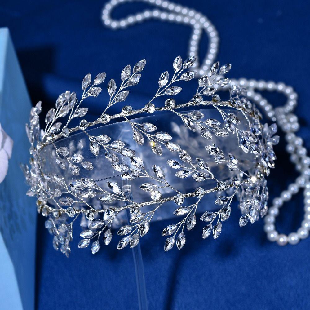 Rhinestone Bridal Headband Exquisite Wedding Hair Accessories Fashion Wedding Headpieces for Bride