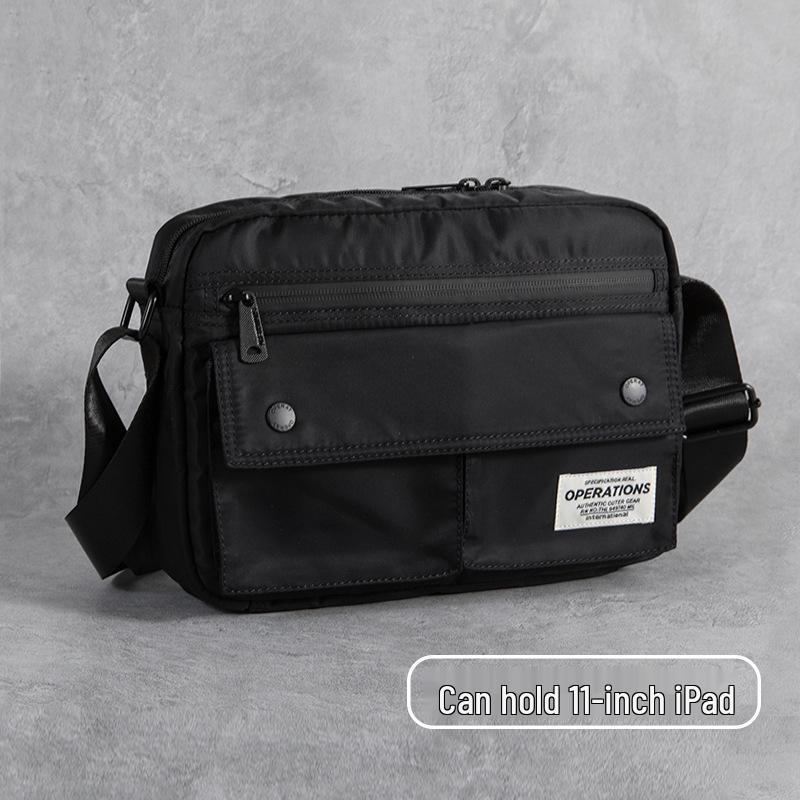 Korean Minimalist Men's Trendy Crossbody Messenger Bag - Japanese Style Student Shoulder Bag