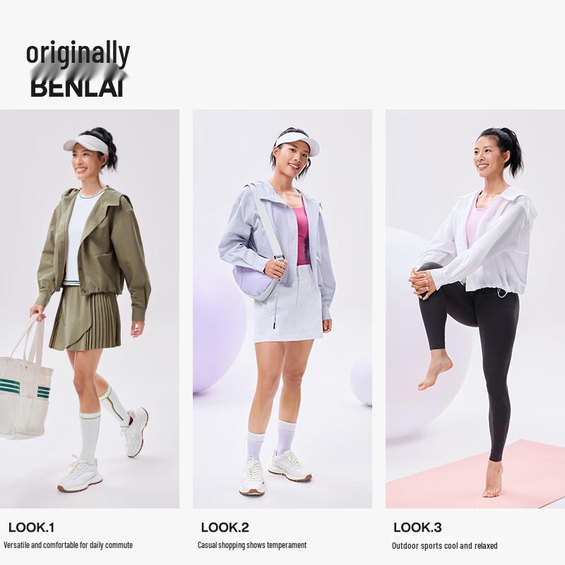 BENLAI Women's Cool-Feel Easy-Care Hooded Shirt