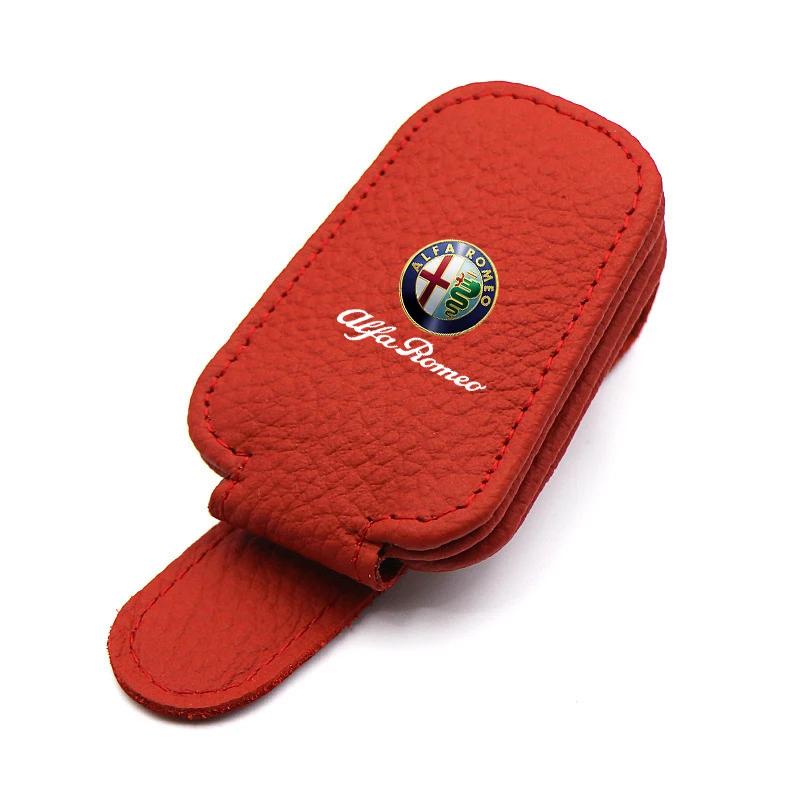 Car Stickers For Alfa Romeo Car Glasses Holder Clip Unique Multi-functional Card Frame For Alfa Romeo 4C 159 Spider Giulia 156 T