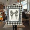 1PC Angel Wings Printed Flannel Blanket Lightweight and portable for Lunch Break Warmth and Comfort Halloween Gifts Holiday Present