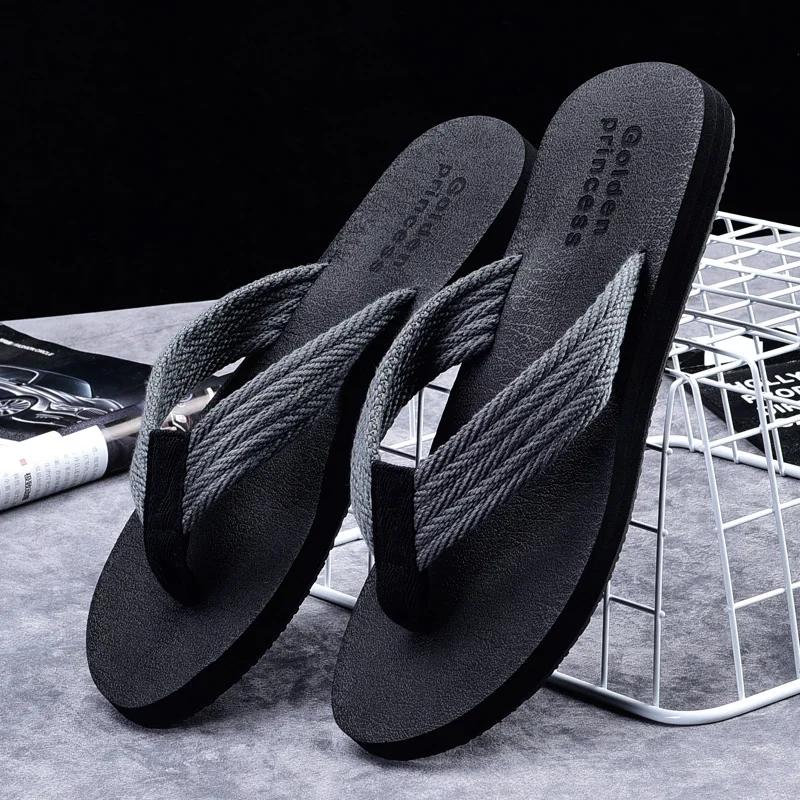 Fashion Fashion Beach Flip Flops Summer Men Flip Flops Shoes Sandals Open Toe Slipper Indoor & Outdoor Flip-flops 38-45 Male Shoes