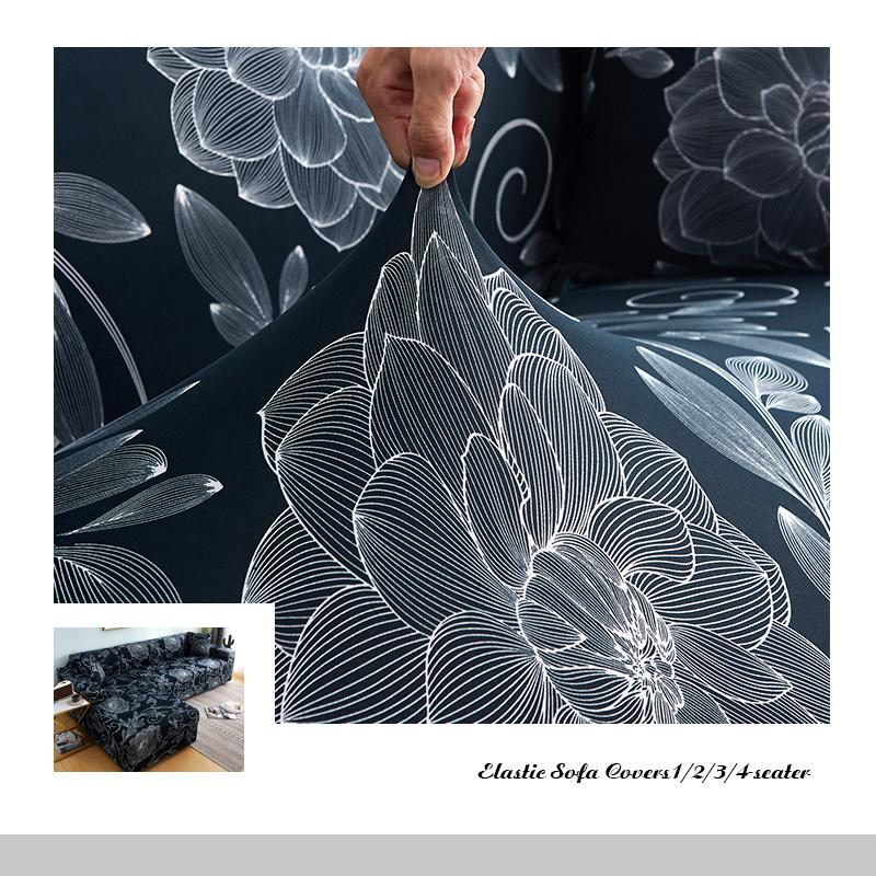 VIP LINK L shape Need Buy 2 pieces Corner Sofa Covers for Living Room Couch Cover Elastic Stretch Sectional Sofa Cubre Sofa