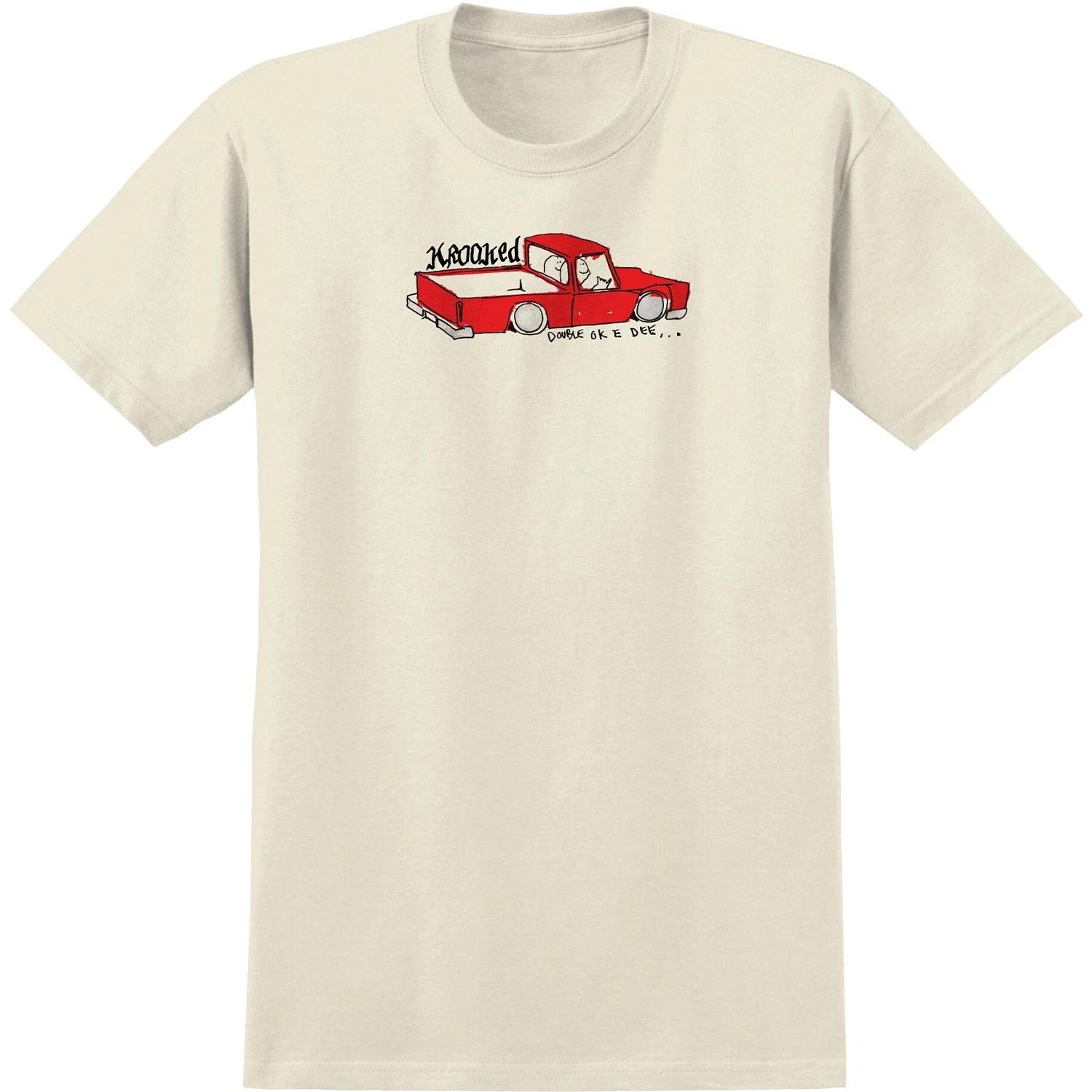 Krooked Skateboards Shirt Double OK Cream 4XL