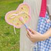 Cartoon Handmade Weaving Fan Bear Butterfly Dog Pumpkin Shell Mango Shape Woven Hand Fan Summer Handheld Cooling Fan Decoration