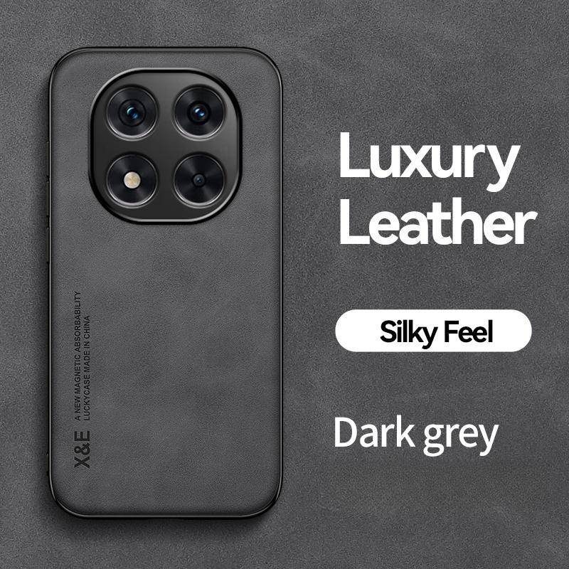 Luxury Leather Funda For Redmi Note 14 Pro Plus Case Car Magnetic Holder Back Cover for Xiaomi Redmy Note14 Note 14Pro + Plus 5G