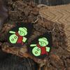Creative Fluorescent Snowman Leather Earrings with Red Scarf for Women - Perfect for Christmas